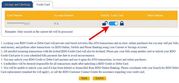 生活攻略-如何锁定您的 BDO 信用卡以防止未经授权的交易(3)