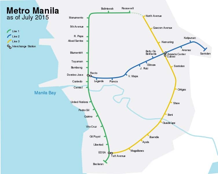 生活攻略-菲律宾如何通过轻轨通勤：马尼拉轻轨 1 和 2 站(8)