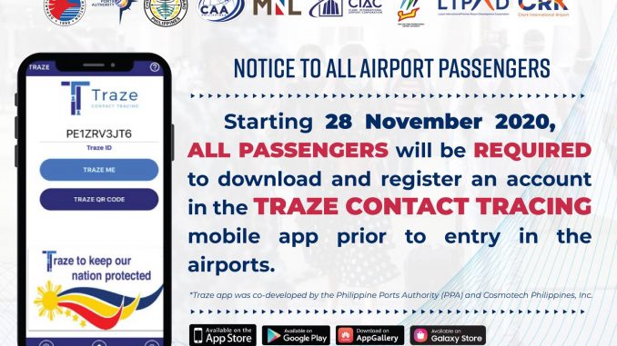 生活攻略-菲律宾机场登机旅客必备完整教学-Traze Contact Tracing app(1)