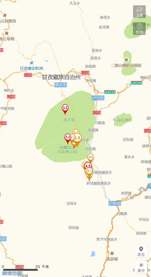 快讯-四川泸定地动已记载到 3.0 级及以上余震 13 次(1)