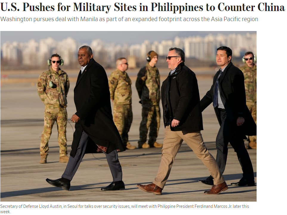 快讯-再要4个！美军希望菲律宾开放的军事基地，离台海更近(1)