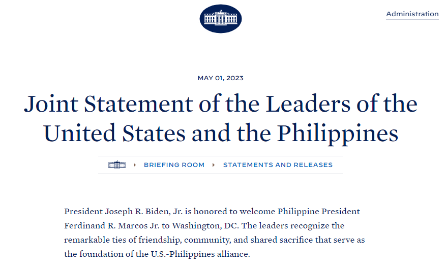 快讯-拜登与菲律宾总统小马科斯会晤，出现了一个危险信号(2)