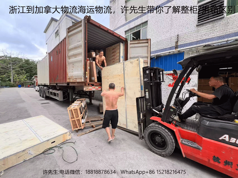 空运海运-浙江到加拿大物流海运物流，许先生带你了解整柜/拼箱区别(1)