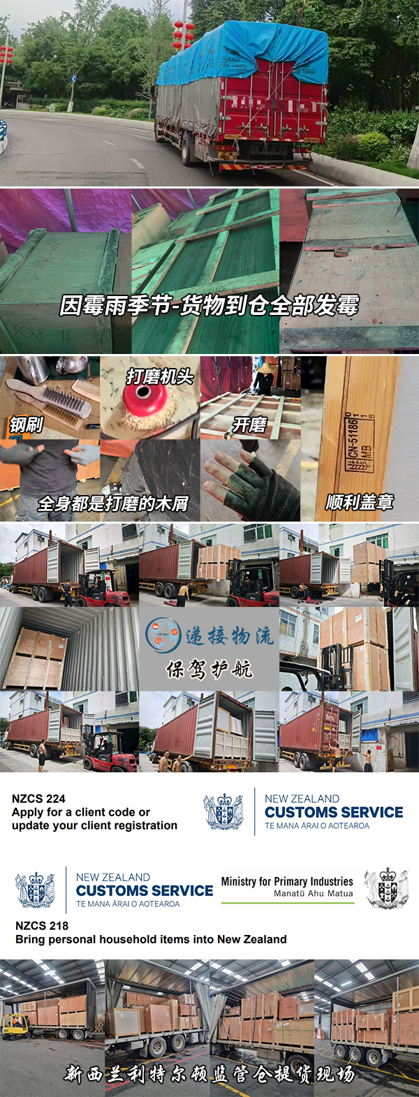 空运海运-移民搬家新旧家具整柜海运新西兰申请旧货免税→成功案例(1)