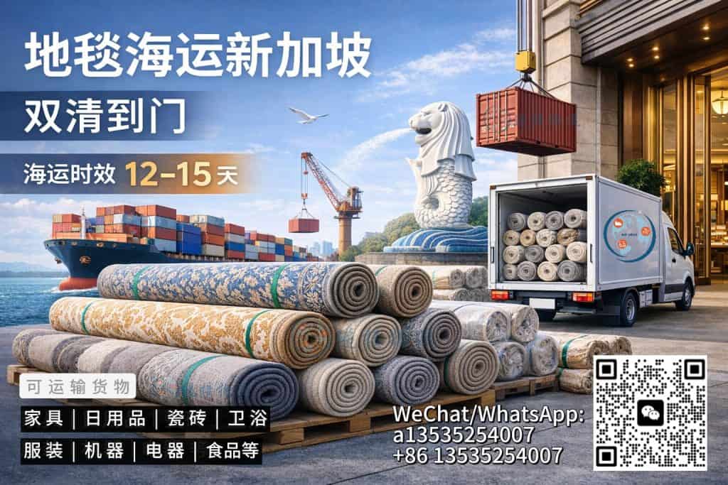 空运海运-从中国订购地毯发往新加坡？Hayley手把手教你海运门到门(1)