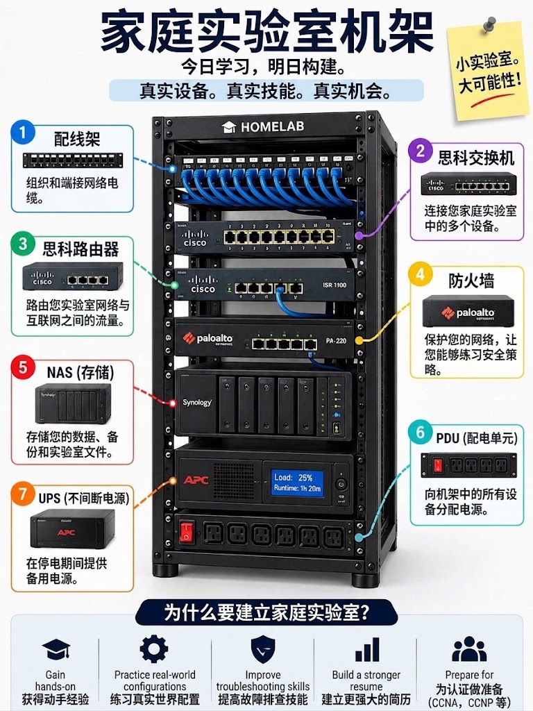 网络通讯-家庭实验室机架 —— 今日学习，明日构建(1)