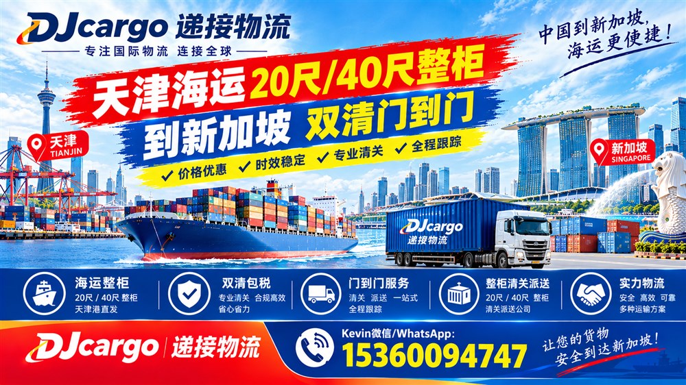 空运海运-从天津海运20尺40尺整柜集装箱到新加坡价格，时效和流程(1)