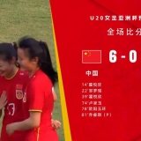 横扫菲律宾！中国 U20 女足 6-0 狂胜，获亚预赛开门红