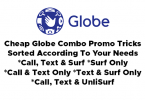 根据您的需要排序的廉价 Globe Combo 促销技巧
